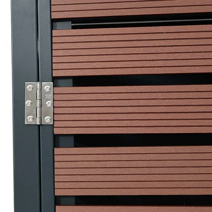 Proregal Mülltonnenbox XL 2er-/4er mit Pflanzkasten - Metall, Braun, Geeignet für Anzahl Mülltonnen: 4 Stk.