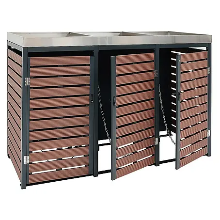 Proregal  Mülltonnenbox XL 2er-/4er mit Pflanzkasten