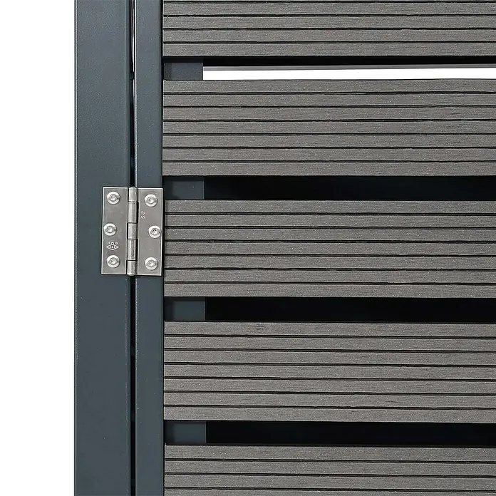 Proregal Mülltonnenbox 3er mit Pflanzkasten - Metall, Anthrazit, Geeignet für Anzahl Mülltonnen: 3 Stk.