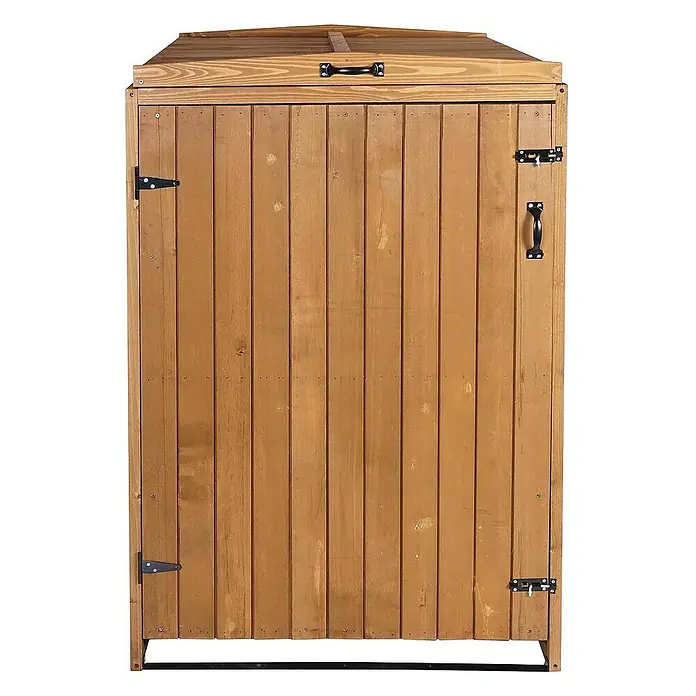 Proregal Mülltonnenbox XL 1er-/2er - Holz, Braun, Geeignet für Anzahl Mülltonnen: 2 Stk.