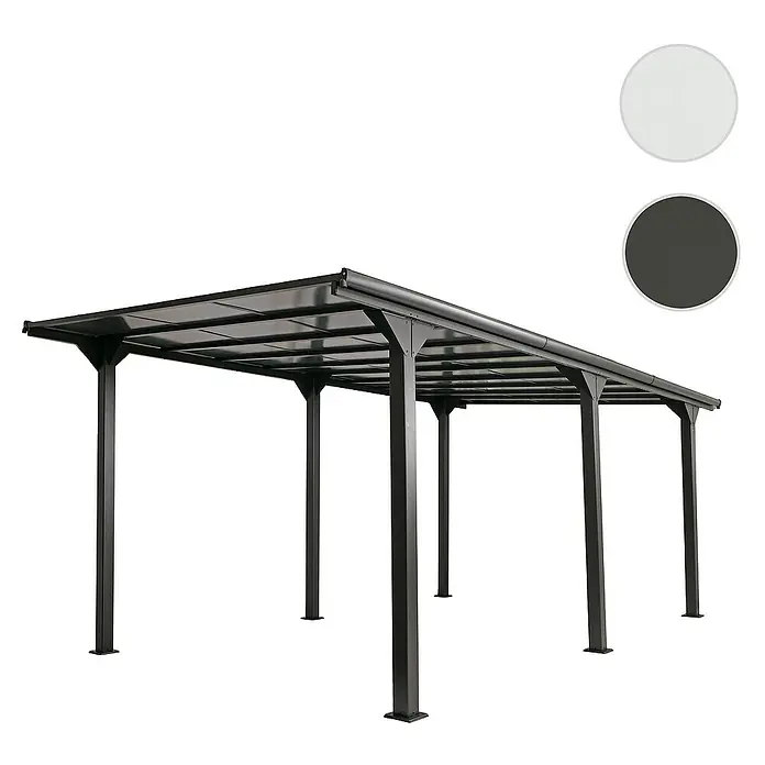 Proregal Carport aus Aluminium - Weiß