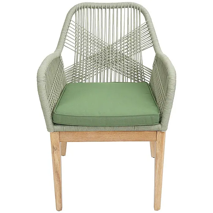 Proregal Gartenstuhl-Set 2er - 2 Stk., Grün, B x T x H: 58 x 59 x 85 cm