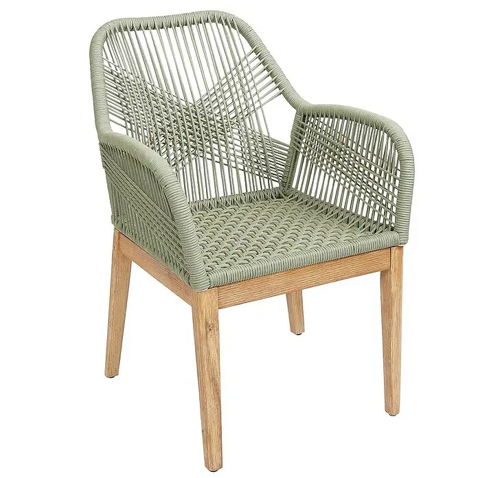 Proregal Gartenstuhl-Set 2er - 2 Stk., Grün, B x T x H: 58 x 59 x 85 cm