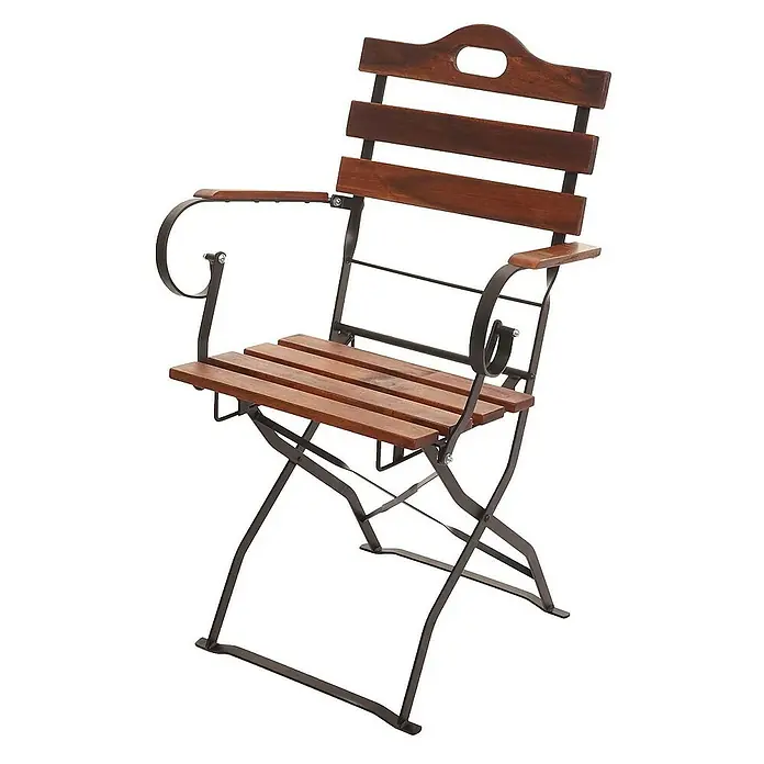 Proregal Gartenstuhl-Set 2er - 2 Stk., Braun, B x T x H: 55 x 49 x 88 cm