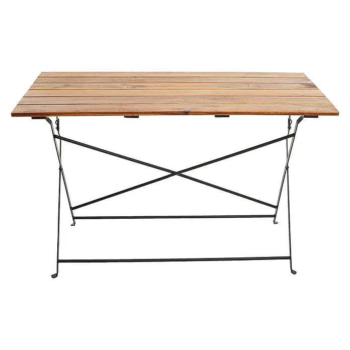 Proregal Gartenstuhl-Set Garnitur mit Tisch - Braun, B x T x H: 120 x 60 x 88 cm