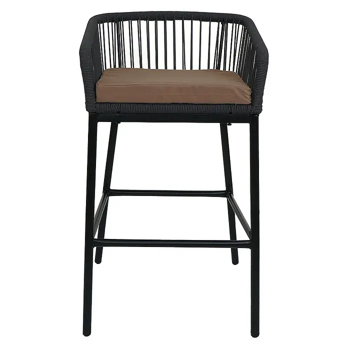 Proregal Garten-Barhocker 2er-Set - Anthrazit, B x T x H: 51 x 53 x 92 cm