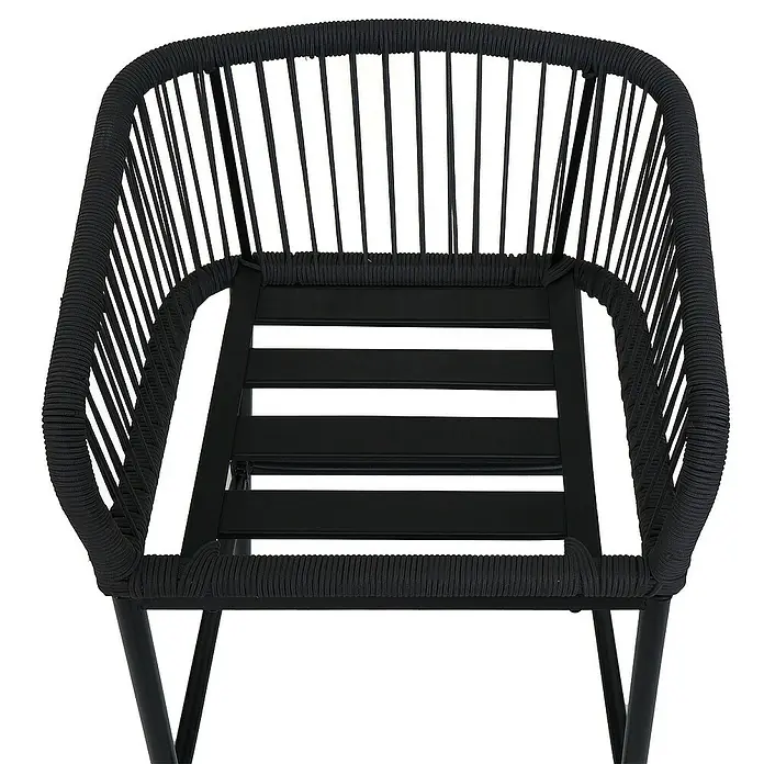 Proregal Garten-Barhocker 2er-Set - Anthrazit, B x T x H: 51 x 53 x 92 cm