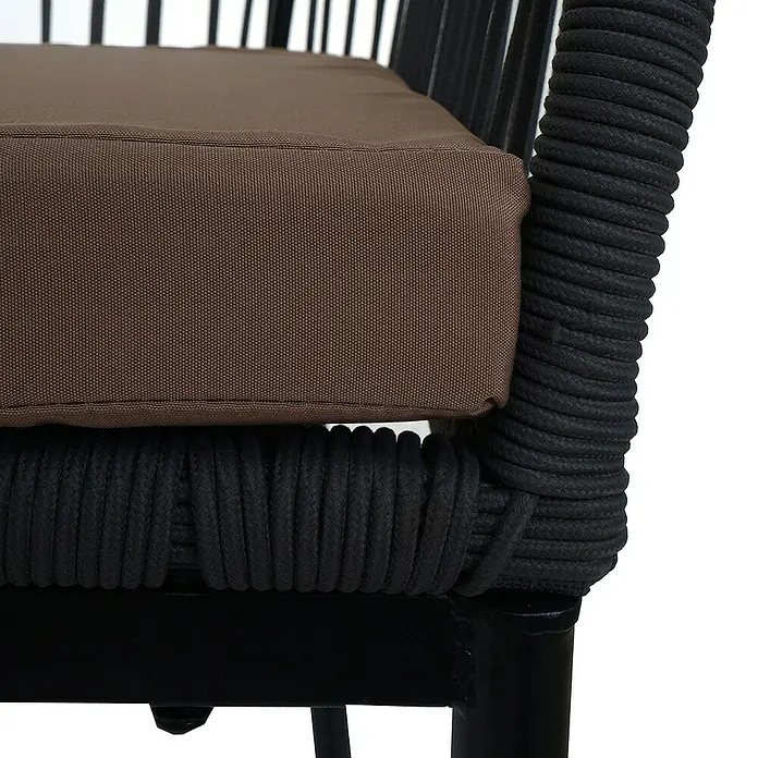 Proregal Garten-Barhocker 2er-Set - Anthrazit, B x T x H: 51 x 53 x 92 cm