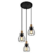 Globo Pendelleuchte Mina (40 W, Schwarz/Braun, E27, Ø x H: 355 cm x 1 200 mm) | BAUHAUS