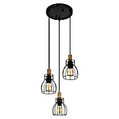 Globo Pendelleuchte Mina (40 W, Schwarz/Braun, E27, Ø x H: 355 cm x 1 200 mm) | BAUHAUS