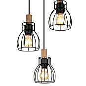 Globo Pendelleuchte Mina (40 W, Schwarz/Braun, E27, Ø x H: 355 cm x 1 200 mm) | BAUHAUS