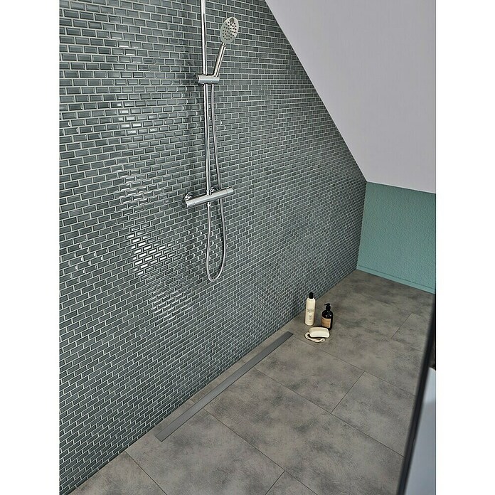 Mozaik pločica Brick Bond Diamond CBP 106  (30 x 30 cm, Petrolej, Sjaj) | BAUHAUS