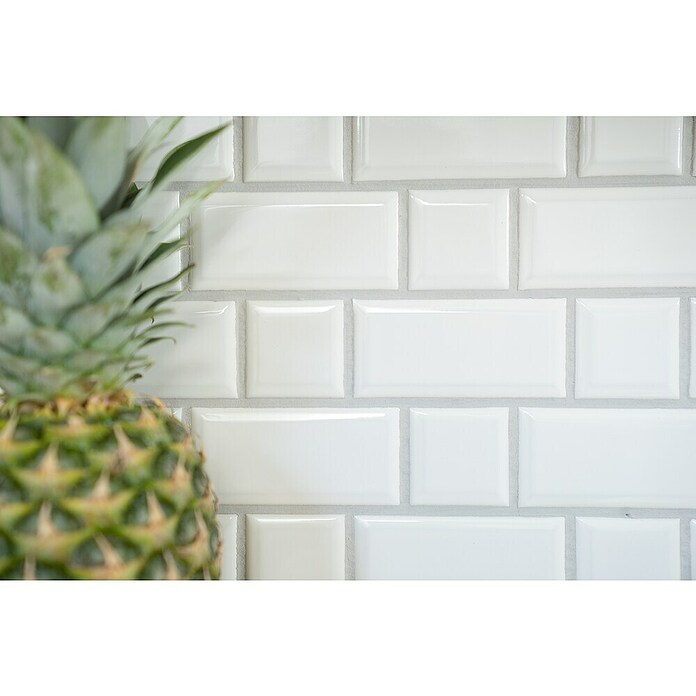 Mozaik pločica Metro Uni CG M08WM  (29,4 x 29,1 cm, Bijele boje, Sjaj) | BAUHAUS