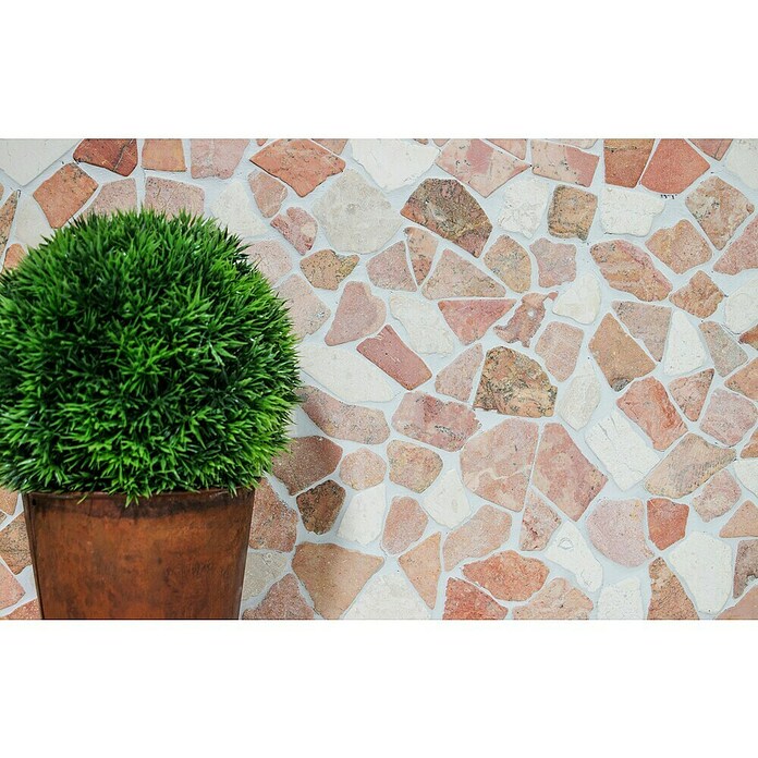 Mosaikfliese Mix CIOT 30/130 (30,5 x 30,5 cm, Rot/Weiß, Matt)
