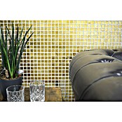 Mosaikfliese Quadrat Crystal Uni CM 4GO10 (30 x 30 cm, Gold, Glänzend)