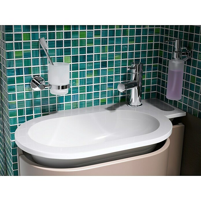 Mozaik pločica Quadrat Crystal CM 4250  (32,7 x 30,2 cm, Zelene boje, Sjaj) | BAUHAUS