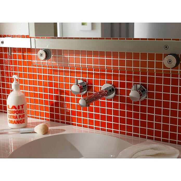 Mozaik pločica Quadrat Crystal Uni CM 4060  (32,7 x 30,2 cm, Crvene boje, Sjaj) | BAUHAUS