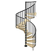 Scrigno Escalera de caracol Loop (Antracita/Beige, Diámetro: 120 cm, Altura de planta: 267 cm - 312 cm) | BAUHAUS