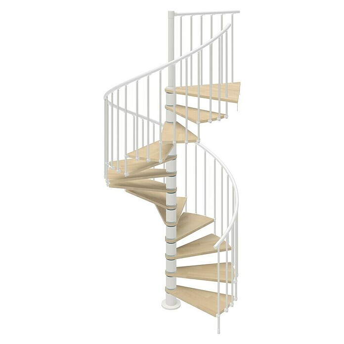 Scrigno Escalera de caracol Loop (Blanco/Beige, Diámetro: 120 cm, Altura de planta: 267 cm - 312 cm) | BAUHAUS