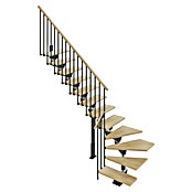 Scrigno Escalera principal Lumina L (Antracita/Beige, 95 cm, 1/4 espiral izquierda, Altura de planta: 241 cm - 289 cm) | BAUHAUS