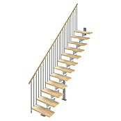 Scrigno Escalera principal Lumina Recta (Plata/Beige, 75 cm, Recto, Altura de planta: 241 cm - 289 cm) | BAUHAUS