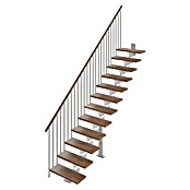 Scrigno Escalera principal Lumina Recta (Plata/Nogal, 95 cm, Recto, Altura de planta: 241 cm - 289 cm) | BAUHAUS