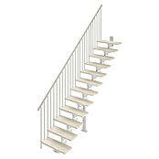 Scrigno Escalera principal Lumina Recta (Blanco/Blanco, 75 cm, Recto, Altura de planta: 241 cm - 289 cm) | BAUHAUS