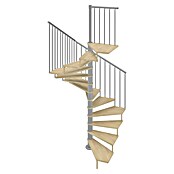 Scrigno Escalera de caracol Quadra (Diámetro: 180 cm, Altura de planta: 267 cm - 312 cm, Plata/Beige) | BAUHAUS