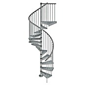 Scrigno Escalera exterior Outdoor (Número de escalones: 12 ud., Espiral izquierda y derecha, Plata/Plata, 160 cm) | BAUHAUS