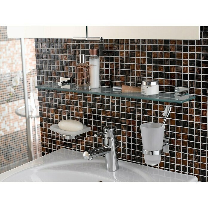 Mosaikfliese Goldstar GM GS 505254 (32,7 x 30,5 cm, Braun, Glänzend)
