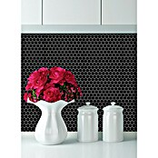 Mozaik pločica Hexagon Uni HX 060  (26 x 30 cm, Crne boje, Sjaj) | BAUHAUS