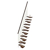 Scrigno Escalera principal Sailor (Nogal, Blanco, Ancho: 61 cm, Recto, Altura de planta: 241 cm - 285 cm) | BAUHAUS