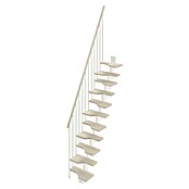 Scrigno Escalera principal Sailor (Ancho: 61 cm, Recto, Altura de planta: 241 cm - 285 cm, Blanco/Blanco) | BAUHAUS