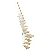 Scrigno Escalera principal Sailor L (Ancho: 61 cm, 1/4 espiral izquierda, Color peldaños: Beige, Blanco/Beige) | BAUHAUS