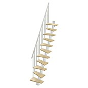 Scrigno Escalera principal Birka (Ancho: 60 mm, Recto, Color peldaños: Beige, Altura de planta: 240 cm - 284 cm) | BAUHAUS