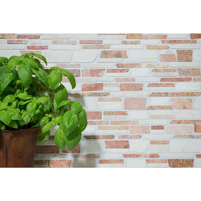 Mozaik pločica Mix MOS BRICK 225  (30,5 x 30,5 cm, Crveno-bijele boje, Mat) | BAUHAUS
