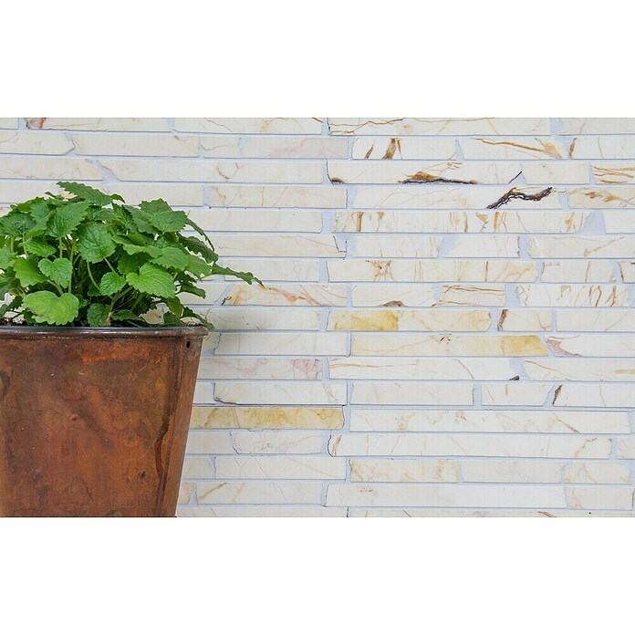 Mozaik pločica Golden Cream MOS BRICK 2807  (30,5 x 32,2 cm, Cream, Mat) | BAUHAUS