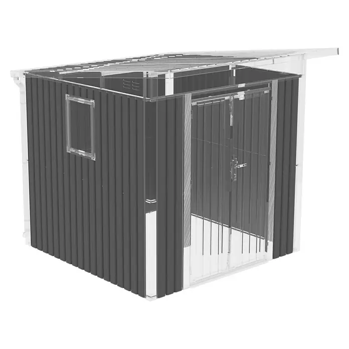Gardol Ersatz-Wandpaneele Style Midi - Passend für: Gardol Gerätehaus Style Midi - Geräumiger Geräteschuppen mit Fenster und Tür für sichere Aufbewahrung von Gartengeräten und Werkzeugen im Außenbereich.