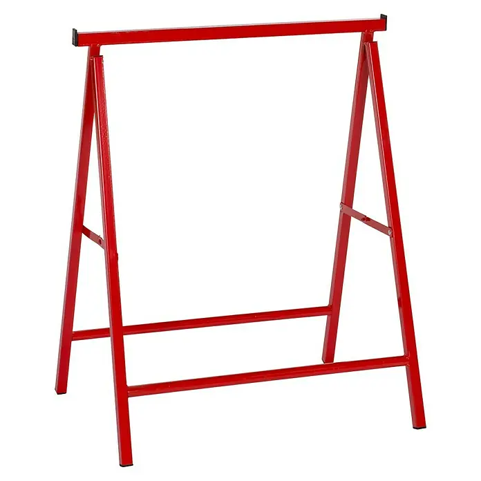 Universalbock - Tragkraft: 200 kg, Stahl - Roter, stabiler Werkzeugbock für sicheres Arbeiten. Ideal für Baustellen und Werkstätten, bietet er eine robuste Unterstützung bei Projekten.
