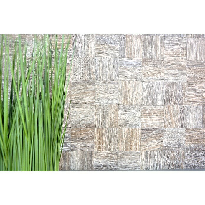 Samoljepljiva mozaik pločica (30,5 x 30,5 cm, Svijetlosivo, Mat)