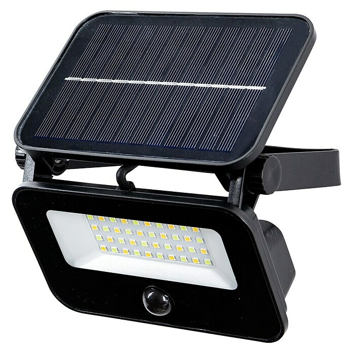 Arte confort Foco solar Bane (1,5 W, L x An x Al: 14,3 x 5 x 10,2 cm, Negro, IP65, 400 lm) | BAUHAUS