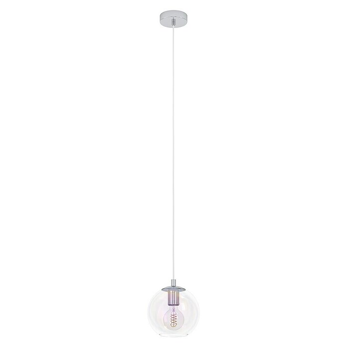 Eglo Lámpara colgante Ariscani (60 W, L x An x Al: 20 x 20 x 110 cm, Cromo, E27) | BAUHAUS
