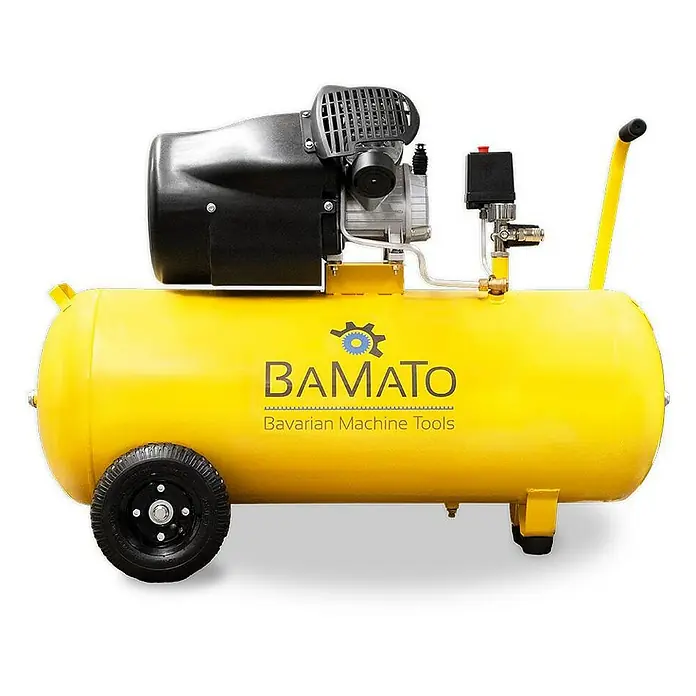 Bamato Kompressor BKO-100 - 2.200 W, Max. Druck: 10 bar, 100 l, Schmierung: Ölgeschmiert