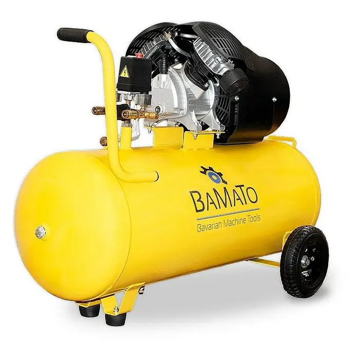 Bamato Kompressor BKO-100 - 2.200 W, Max. Druck: 10 bar, 100 l, Schmierung: Ölgeschmiert