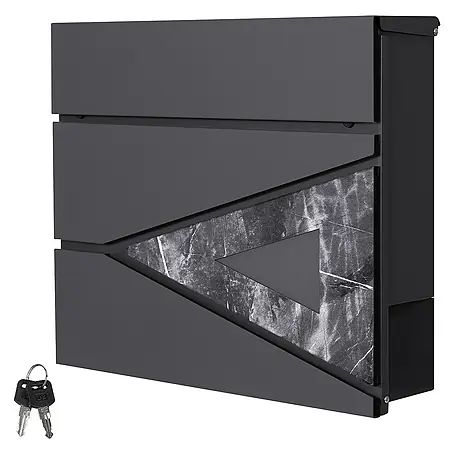 ML-Design  Wandbriefkasten Mailbox mit Zeitungsrolle für Wandmontage