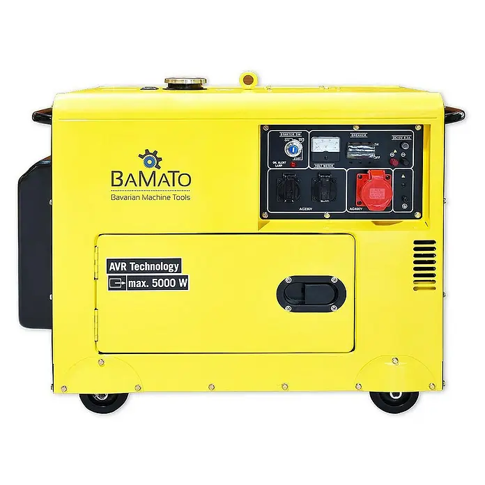 Bamato Stromerzeuger Diesel BGE-5000D - Tankvolumen: 16 l, Verbrauch: 2 l/h