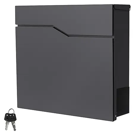 ML-Design  Wandbriefkasten Mailbox mit Zeitungsrolle für Wandmontage