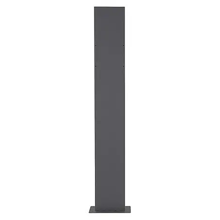 ML-Design  Standbriefkasten Anthrazit Höhe 170 cm Freistehend Halterung für Briefkasten