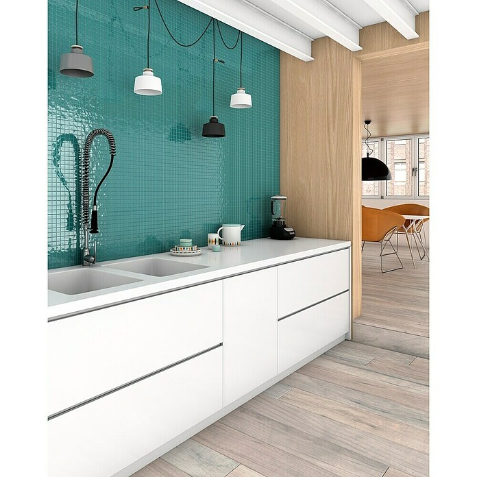 Mozaik pločica Quadrat Eco VP25832PUR  (31,6 x 31,6 cm, Staklo, Zelene boje, Sjaj) | BAUHAUS
