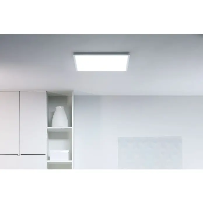 Philips Wiz LED-Panel Tunable White Slim Design - 36 W, L x B x H: 60 x 60 x 4,2 cm, Weiß, Kaltweiß - Moderne Deckenleuchte: Quadratische LED-Deckenleuchte mit minimalistischem Design für helle und effiziente Beleuchtung in jedem Raum.